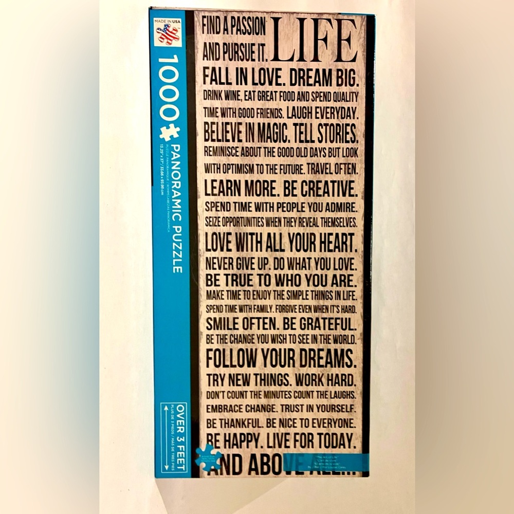 🔵 BOGO 1000 Piece The Art Of Life 1000  Panoramic Puzzle